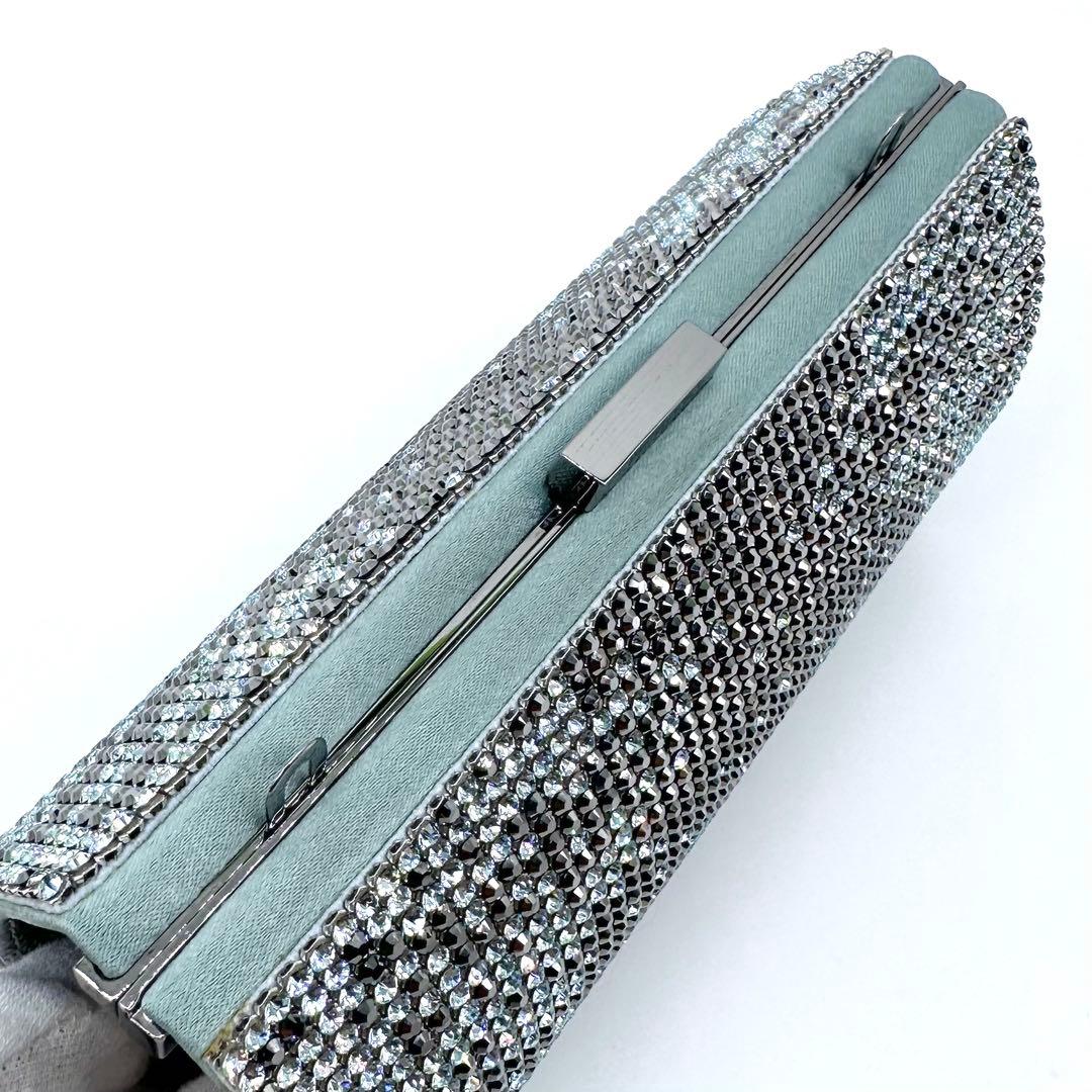 極美品✨スワロフスキー ビジュー イヴニングバッグ 2way クラッチバッグ