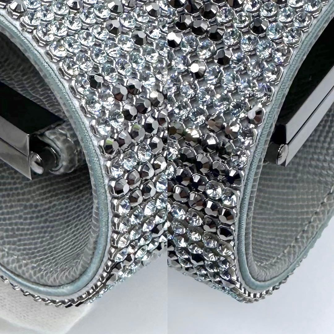 極美品✨スワロフスキー ビジュー イヴニングバッグ 2way クラッチバッグ