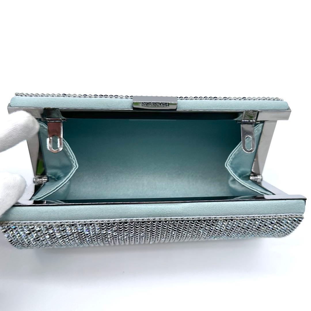 極美品✨スワロフスキー ビジュー イヴニングバッグ 2way クラッチバッグ