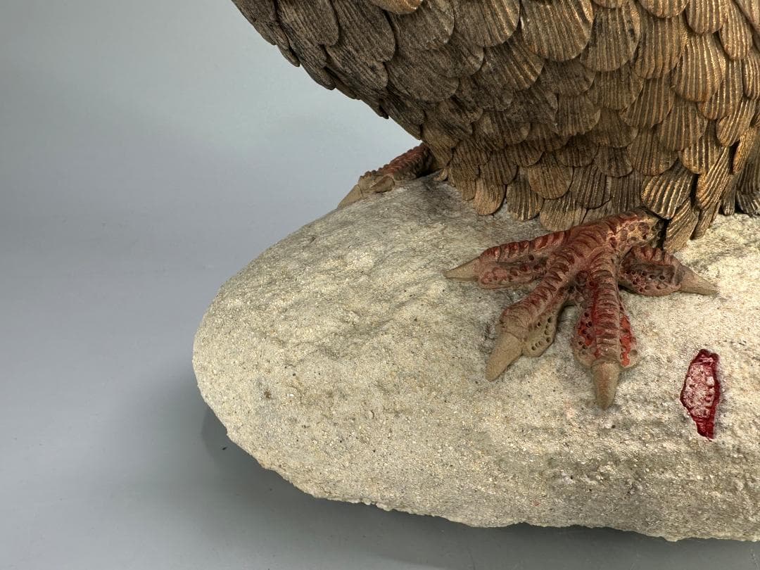 台湾陶磁 作家品 郭金蒼 在銘 鶏 置物 縁起物