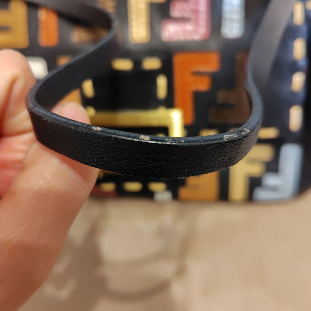 FENDI バゲット パッチワーク FFロゴ レザータイプ
