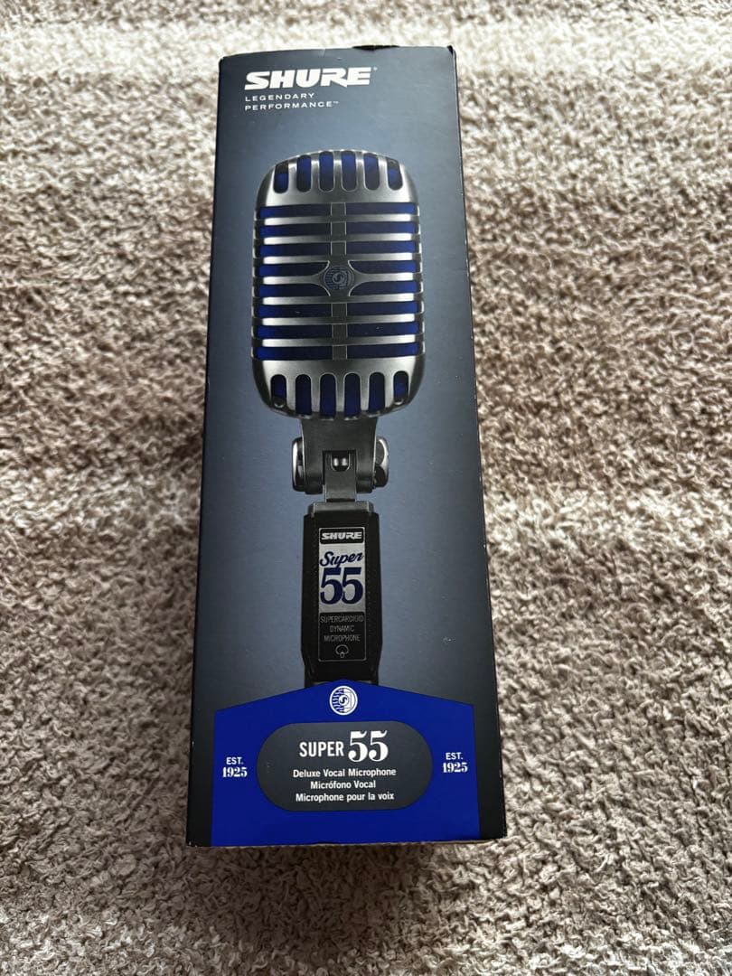 SHURE SUPER55 ダイナミックマイク　ガイコツマイク