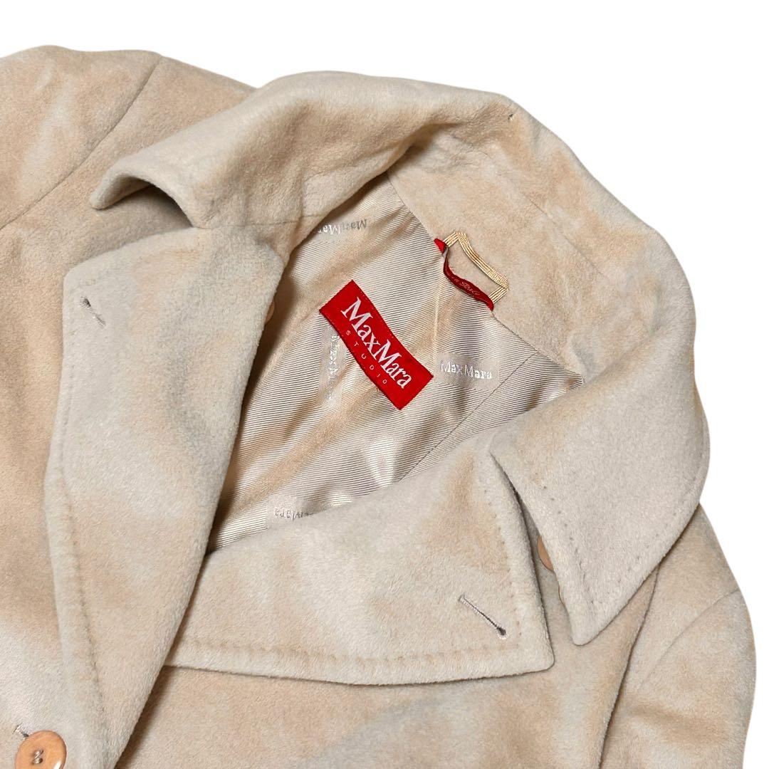 マックスマーラステュディオ ミドル丈コート アンゴラ ウール【L