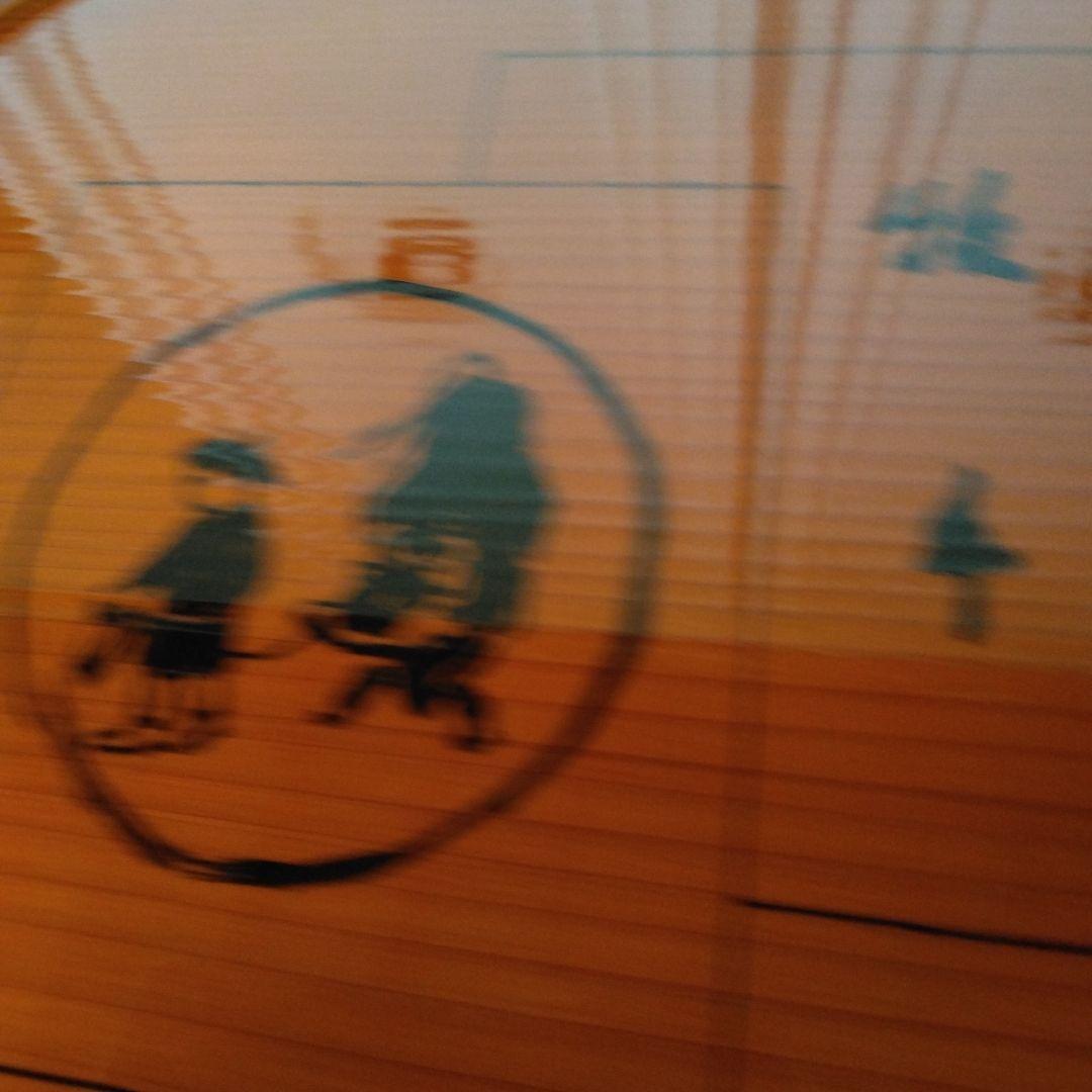 半月盆　春慶塗　十牛図