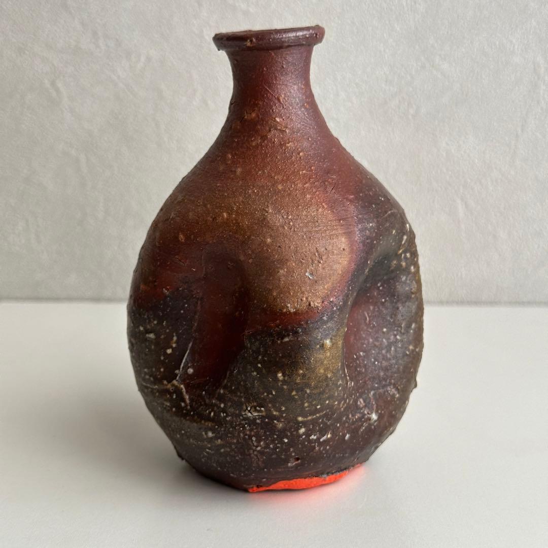 原田拾六  備前 酒器 徳利 共箱 直しあり