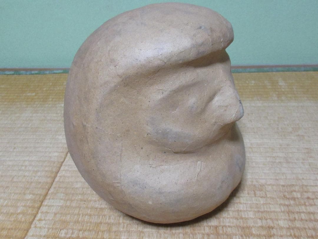 大正時代◇相州だるま/達磨 大だるま 張り子された状態 木製木型 高さ