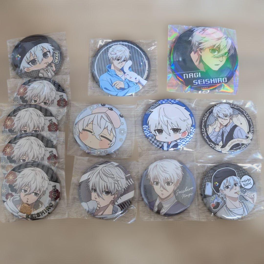 凪誠士郎 ガチャっと缶バッジくじ ファボテリア フラワーベア ブルー