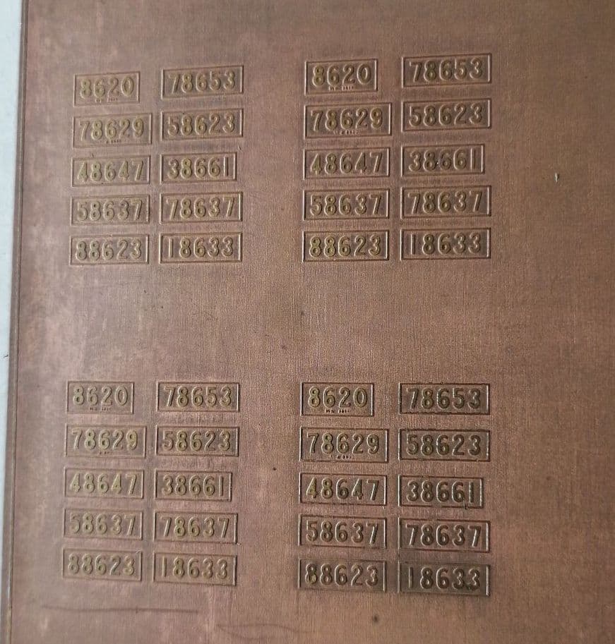 16番（1/80）真鍮製蒸気機関車 8620 （鉄道模型社エッチング板から