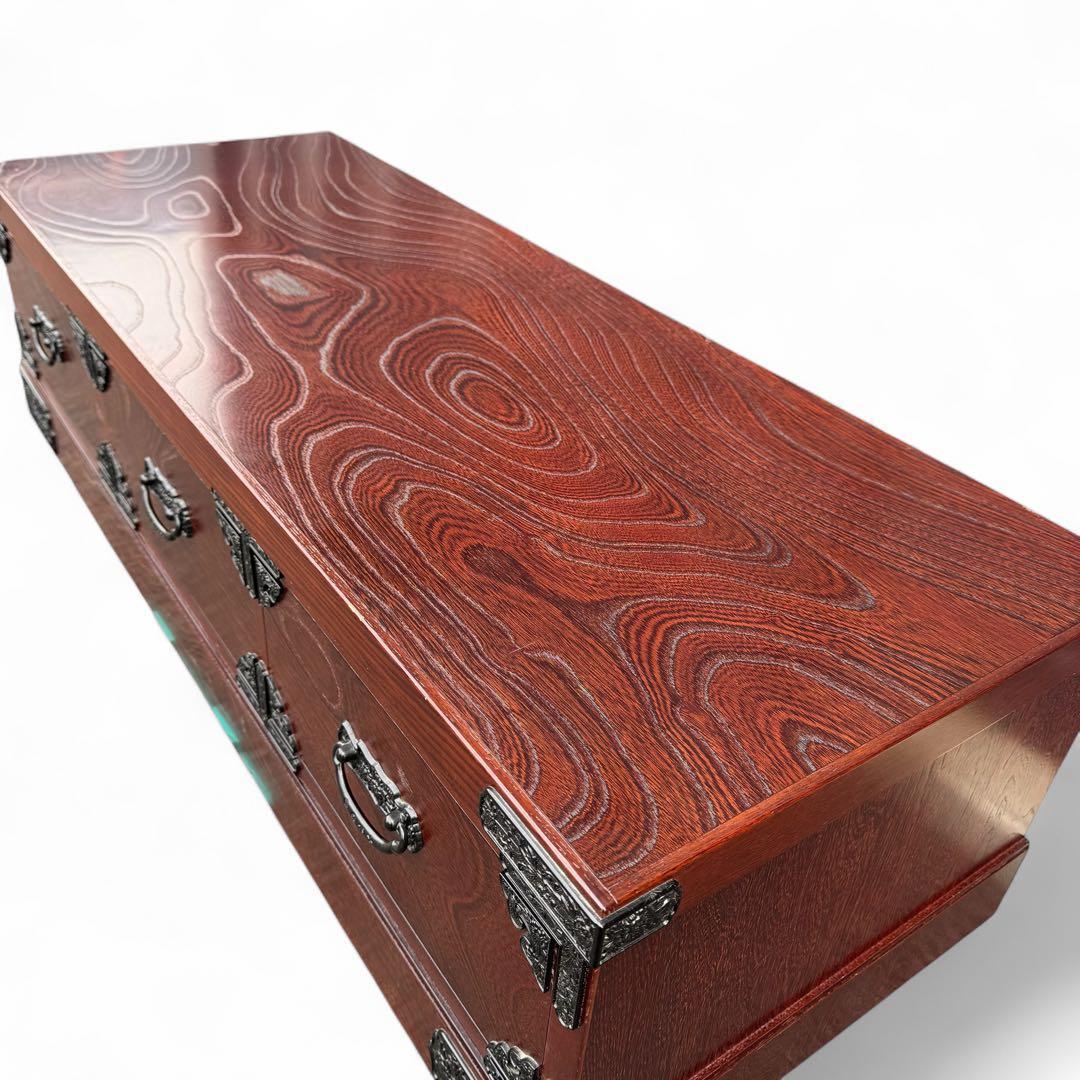 吉野民芸 木製箪笥 タンス チェスト 大川家具 ケヤキ 国産 日本製 境木工