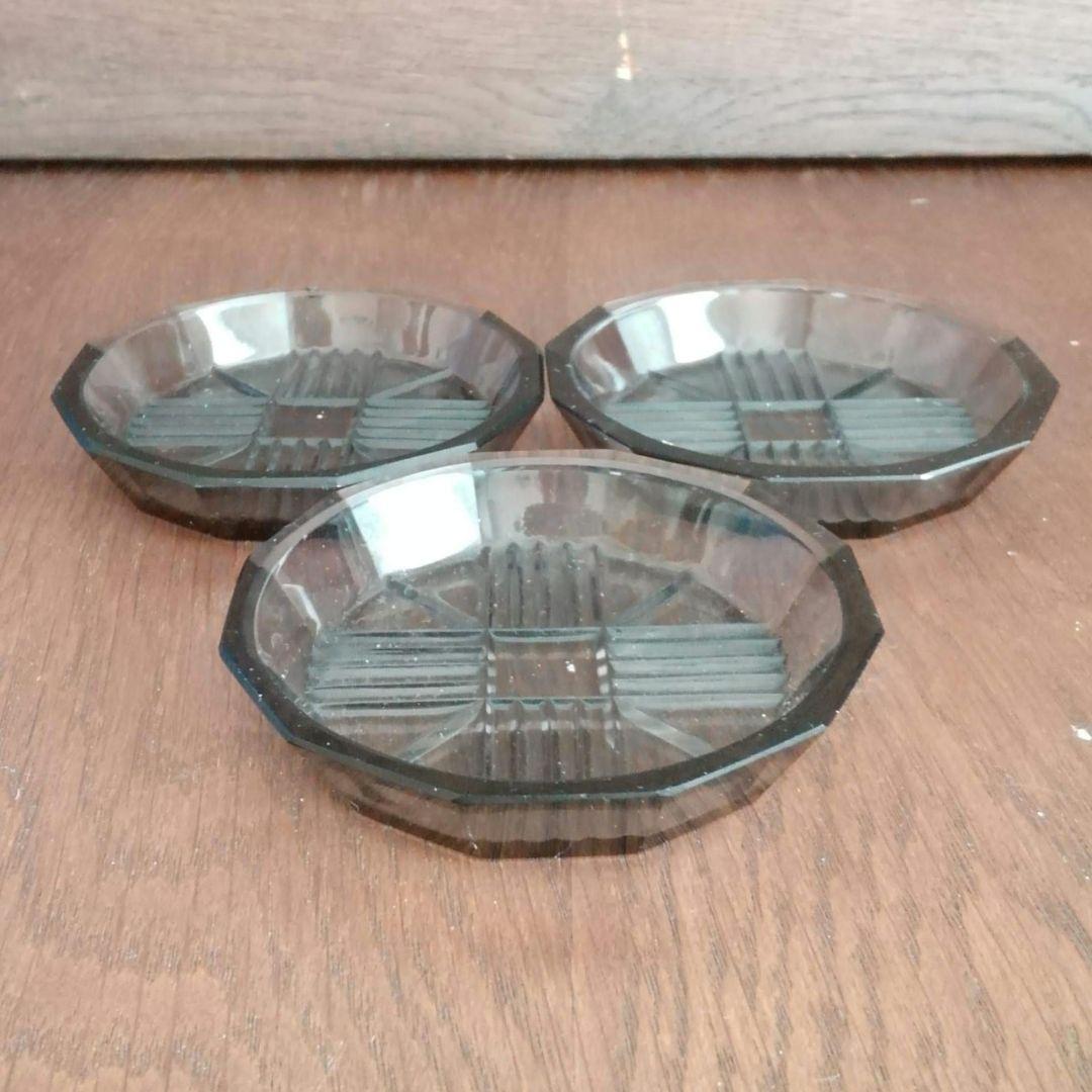 ガラスコースター各種 11枚 昭和レトロ 富士山 幾何学文様