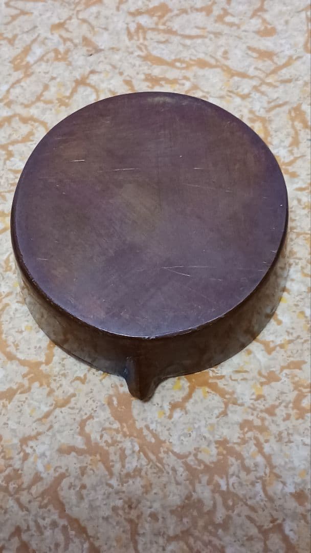 石黒政美　銅製　鍔　水滴　書道　在銘　箱付