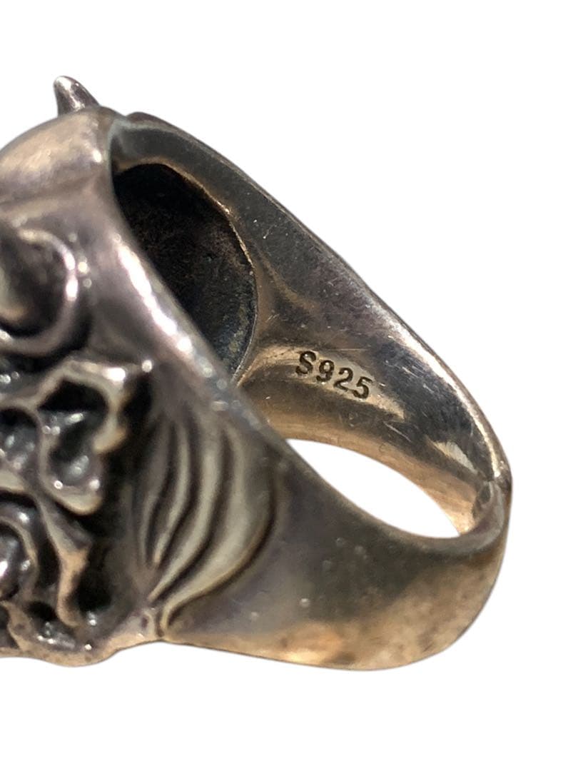【期間限定】シルバー925 リング 5万 鬼モチーフ18号ゴツめ デザイン