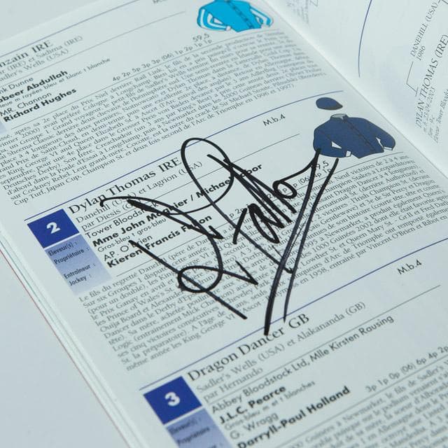 凱旋門賞2007ウィーク　サイン入りレーシングプログラムセット