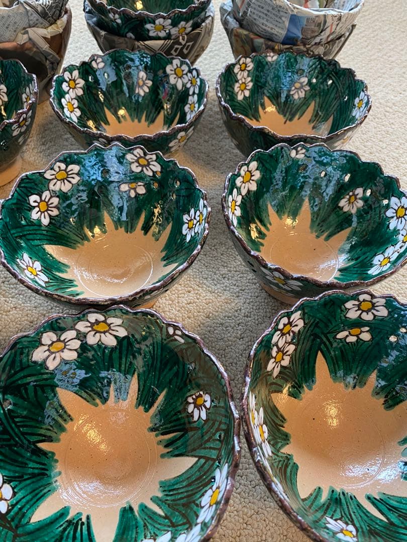 乾山写 水仙向付6客 清水焼