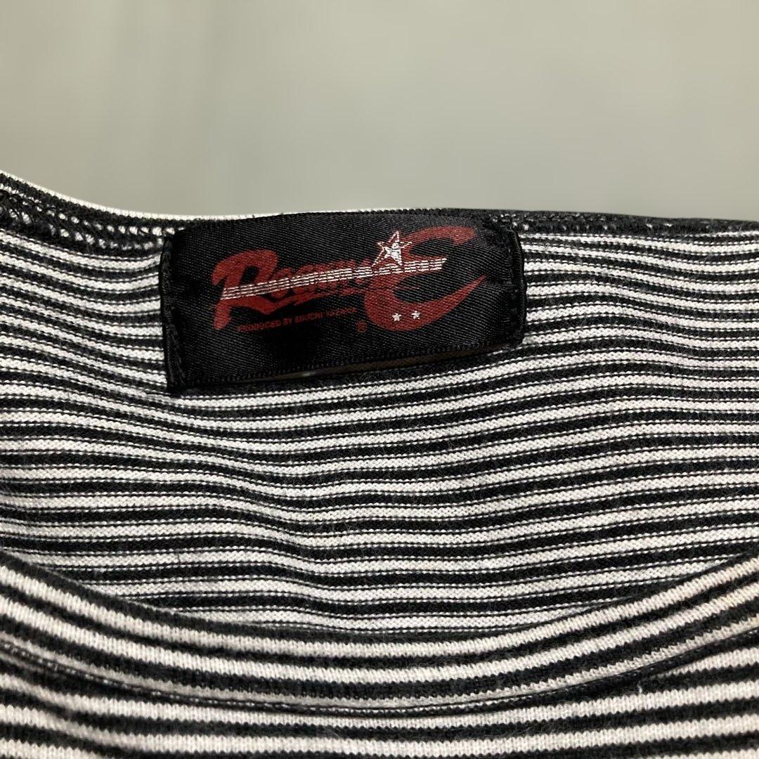 激レア！ 矢沢永吉 ロッキンE 長袖ボーダーシャツ フリーサイズ (シミ