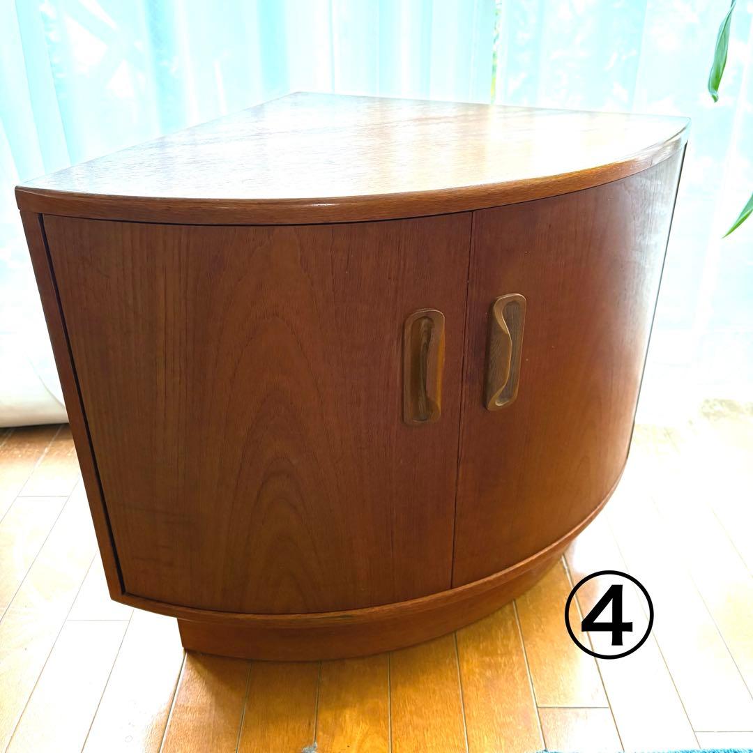 値下げ G-planコーナーキャビネット4点 チーク ビンテージ 引き取り歓迎