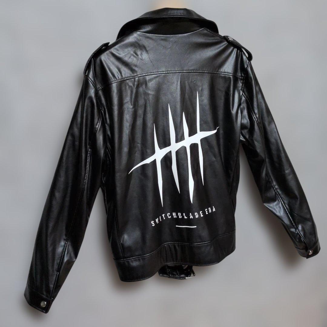 極美品　AEW 新日本プロレスジェイ・ホワイト　ダブルライダースジャケットXXL