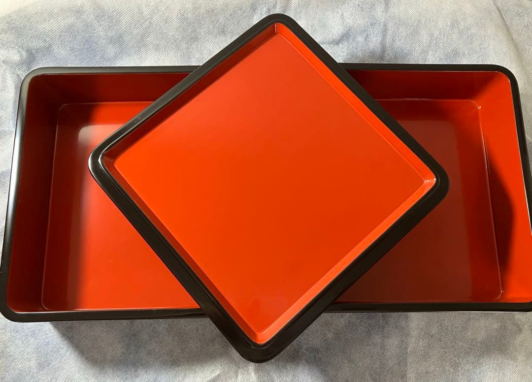 二段重　輪島塗りお重　嘉美漆器店　オーダー　新品未使用品