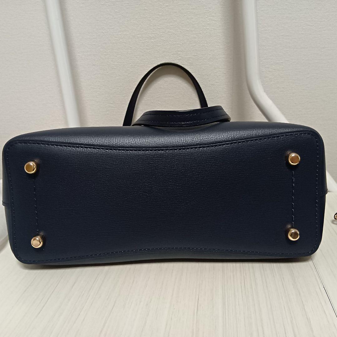 【美品】コーチ COACH レザートートバッグ　F73277 ネイビー
