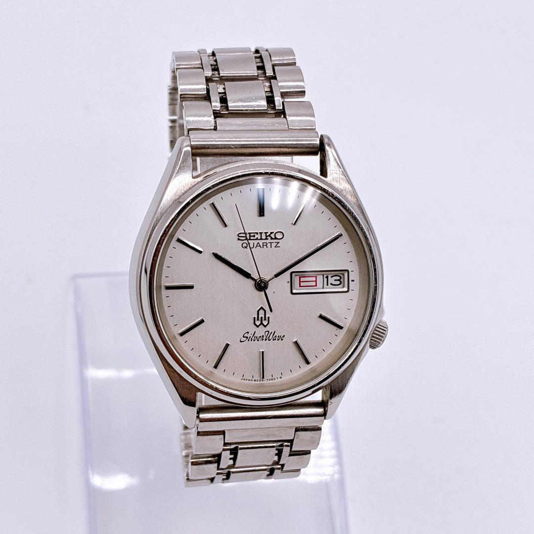 SEIKO シルバーウェーブ 8229-7030 白文字盤 SUWA 1982年