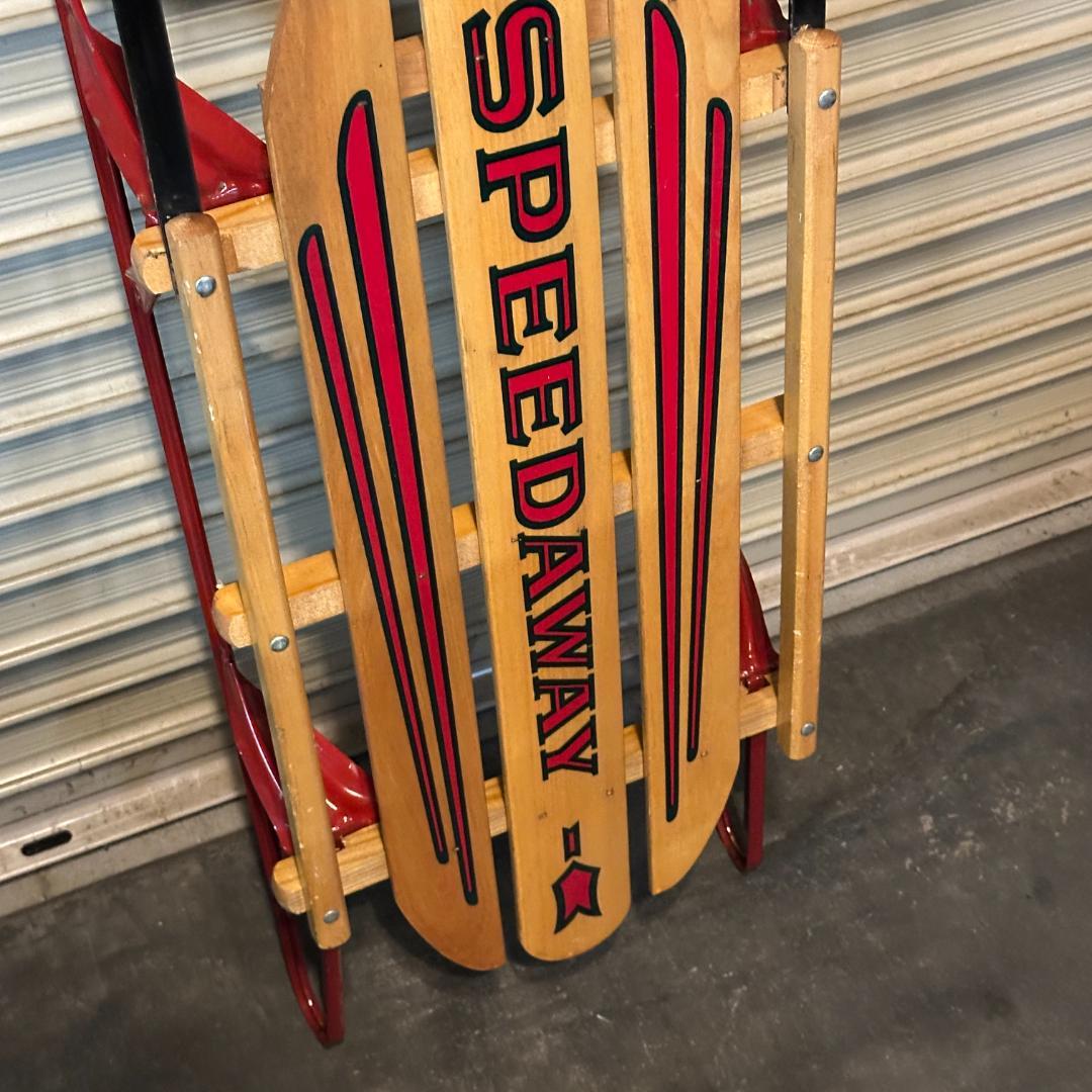 希少】アメリカ製SPEEDAWAY 木製ヴィンテージソリ 店舗什器に - メルカリ