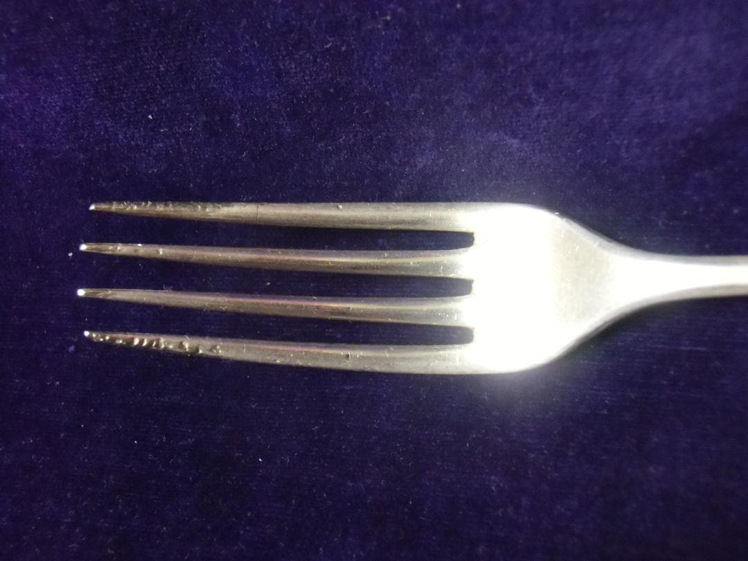 W帝政ドイツ軍＊オルデンブルク歩兵第19連隊銀張り製フォーク（実物）