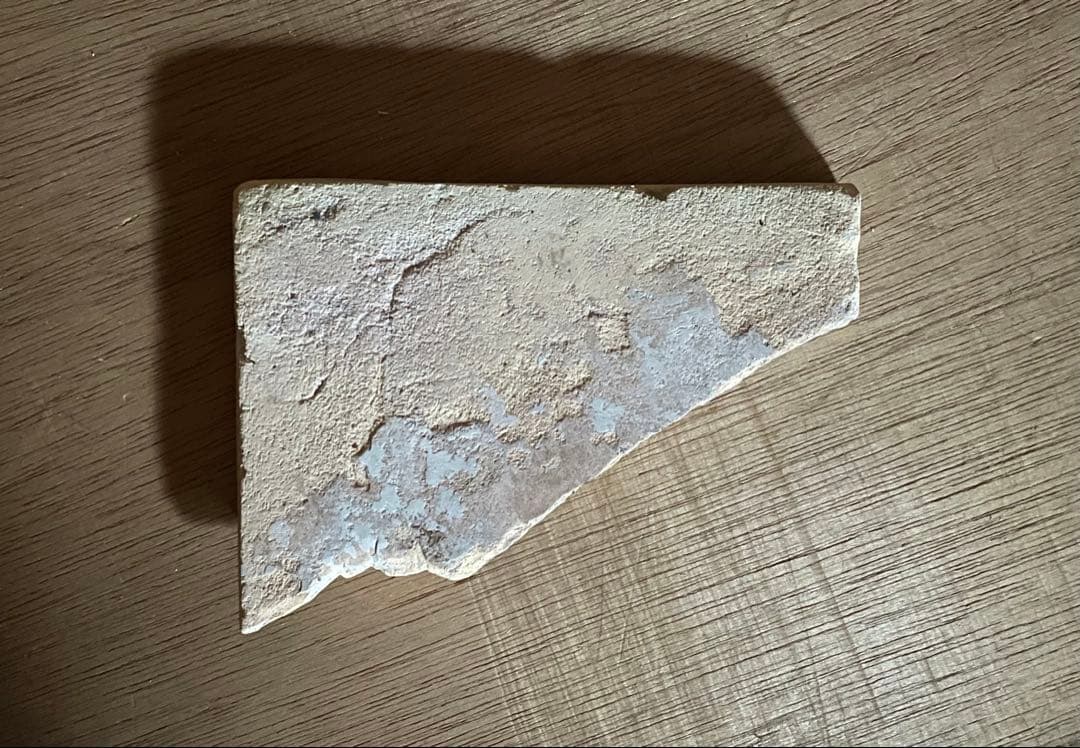 希少◇ 17世紀前半 オランダ デルフトタイル アイリスの紋章 )民藝 古道具