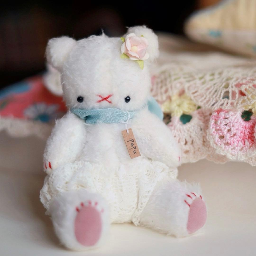 花くまちゃん ぬいぐるみ テディベア アーティストベア 海外作家様