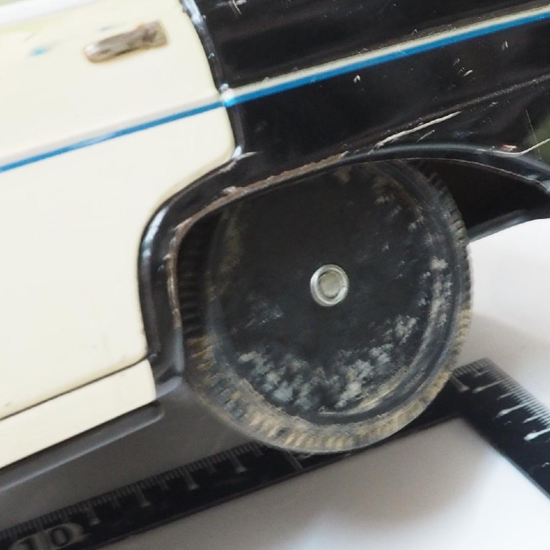 野村【 メルセデス ベンツ220S ポリスカー ホイル欠】ブリキTIN 動作不良