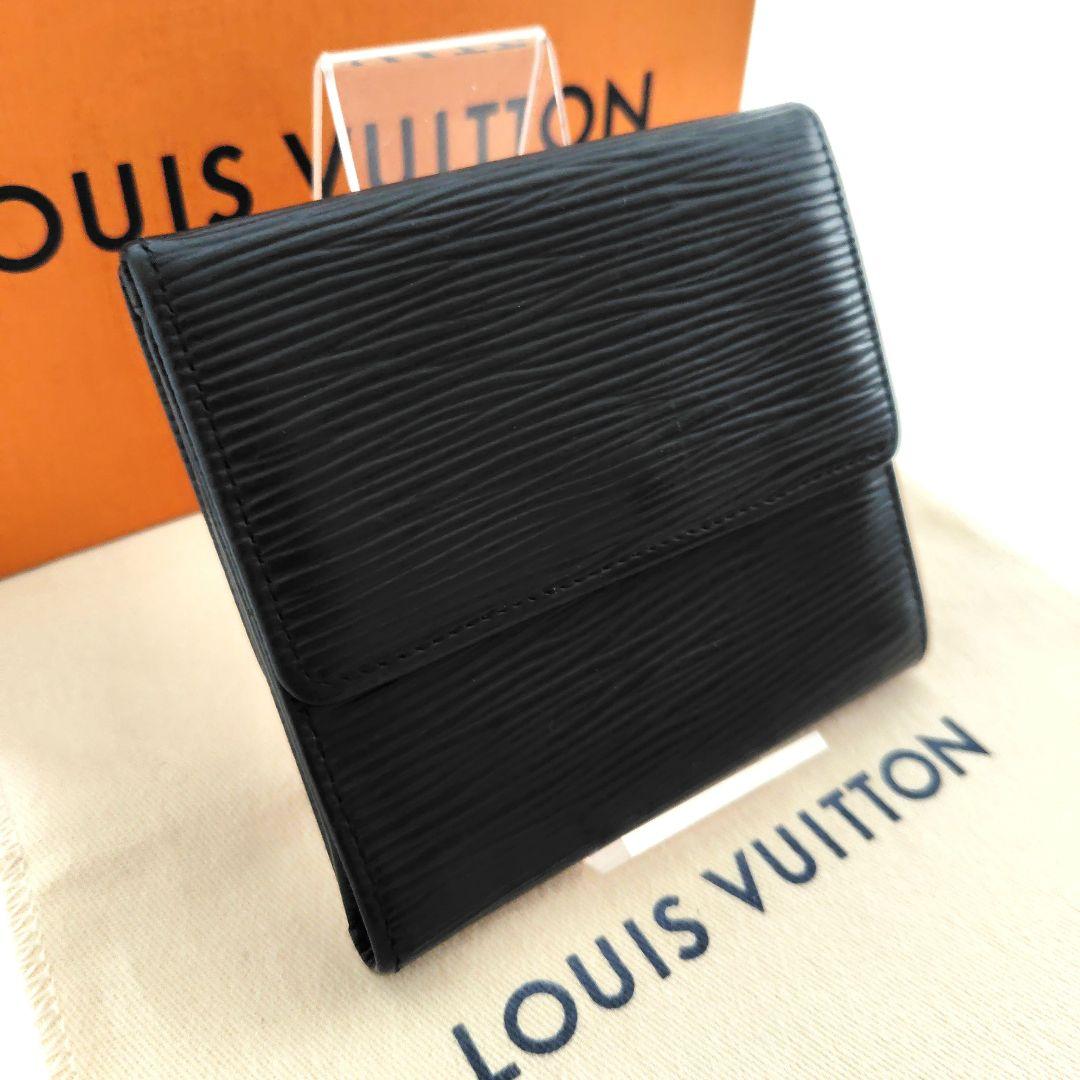 美品】ルイヴィトン エピ ポルトモネ ビエ カルトクレディ ブラック