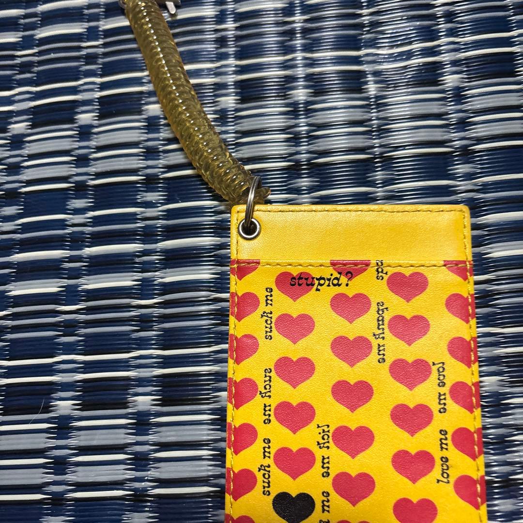 hideイエローハート 定期入れカードケース - メルカリ