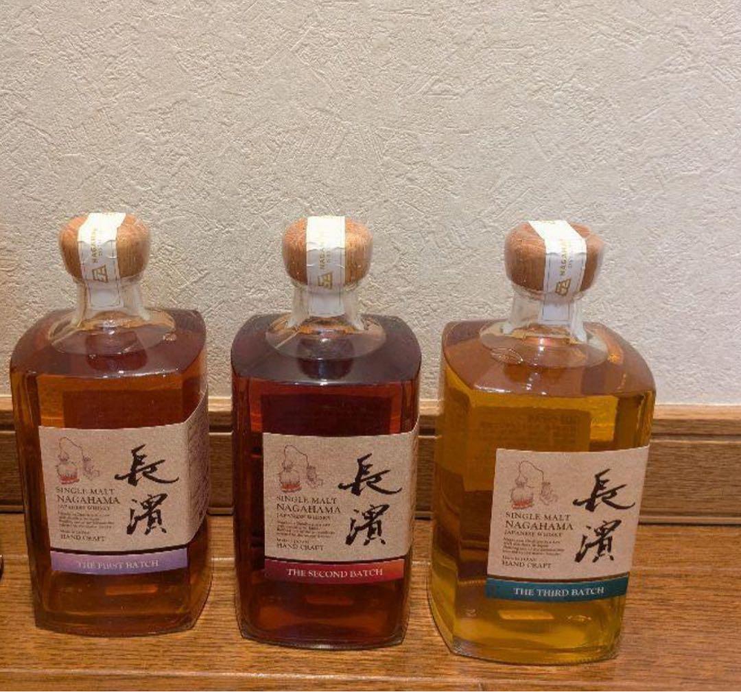 長濱 シングルモルトウイスキー 3バッチセット1st〜3rd新品未開封品3本