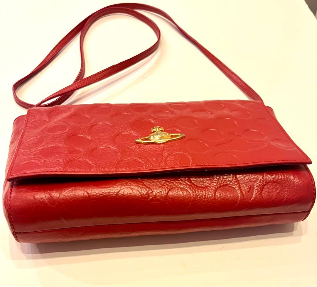 ヴィヴィアン☆ ショルダーバッグ　クロスボディ　斜めがけポーチ　オーブ　赤2