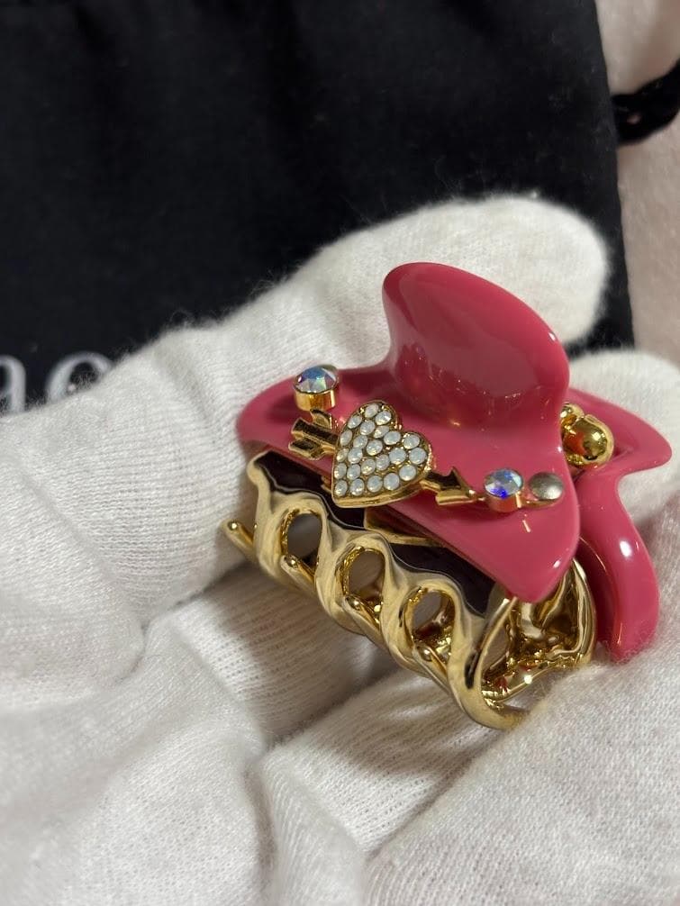 【レア/極美品】アッカ acca クリップ　ヘアクリップ　ハート　ピンク