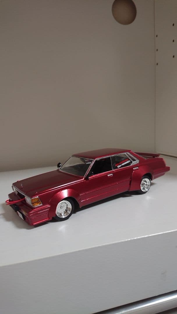 アオシマ1/24プラモデル完成品もっとグラチャン430セドリック改造車