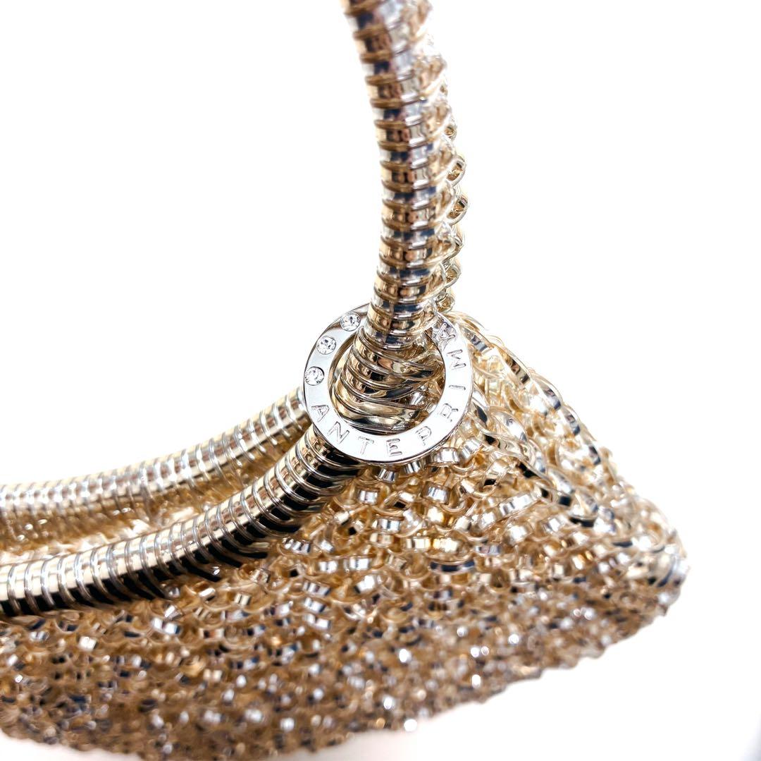 アンテプリマ　ANTEPRIMA ワイヤーバッグ　ハンドバッグ　ゴールド