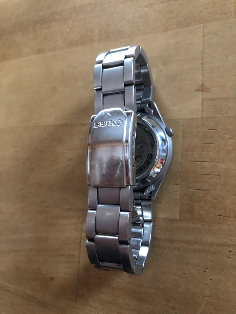 SEIKO 自動巻き時計 ネイビー　価格交渉OK