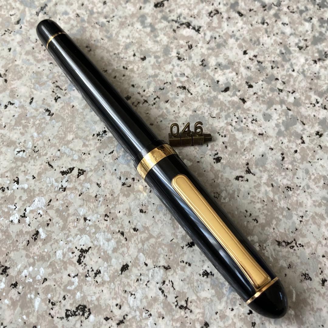 #046オーバーホール済み 万年筆 PLATINUMプラチナ 3776 14k