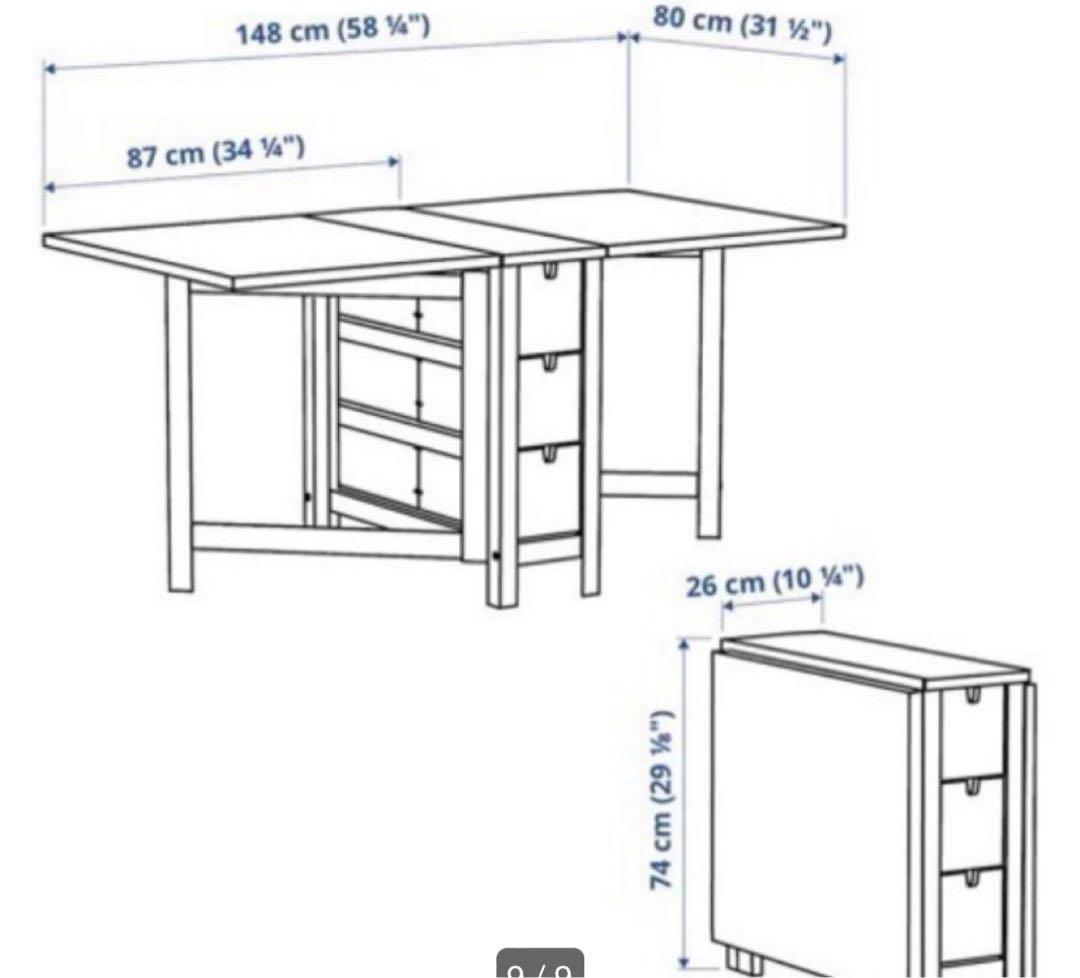 IKEA ゲートレッグテーブル