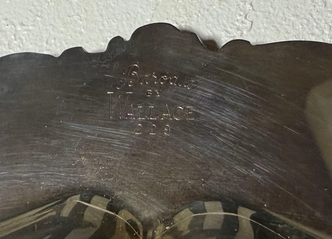 Wallace ウォレス シルバープレート ヴィンテージ 銀のトレイ - メルカリ