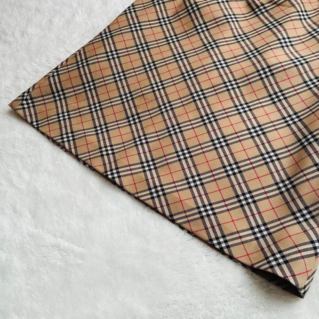 【極美品】バーバリーブルーレーベル　ノバチェック柄スカート ウール混　38
