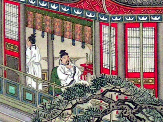 ♥掛軸 日本画 尾竹 越堂 掛け軸 骨董品