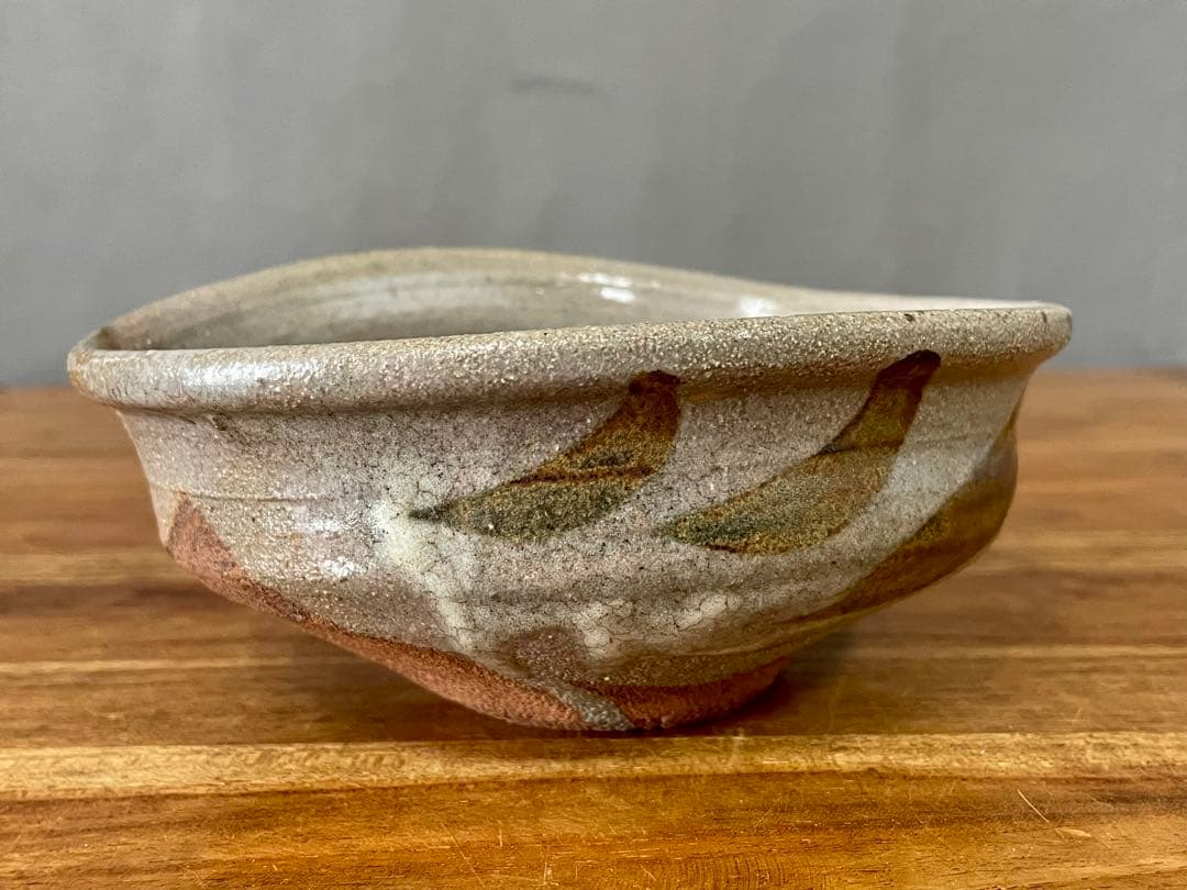 絵唐津沓茶碗 裏千家十六代坐忘斎書付箱 唐津茶碗 検/古唐津 皮鯨 絵唐津茶碗