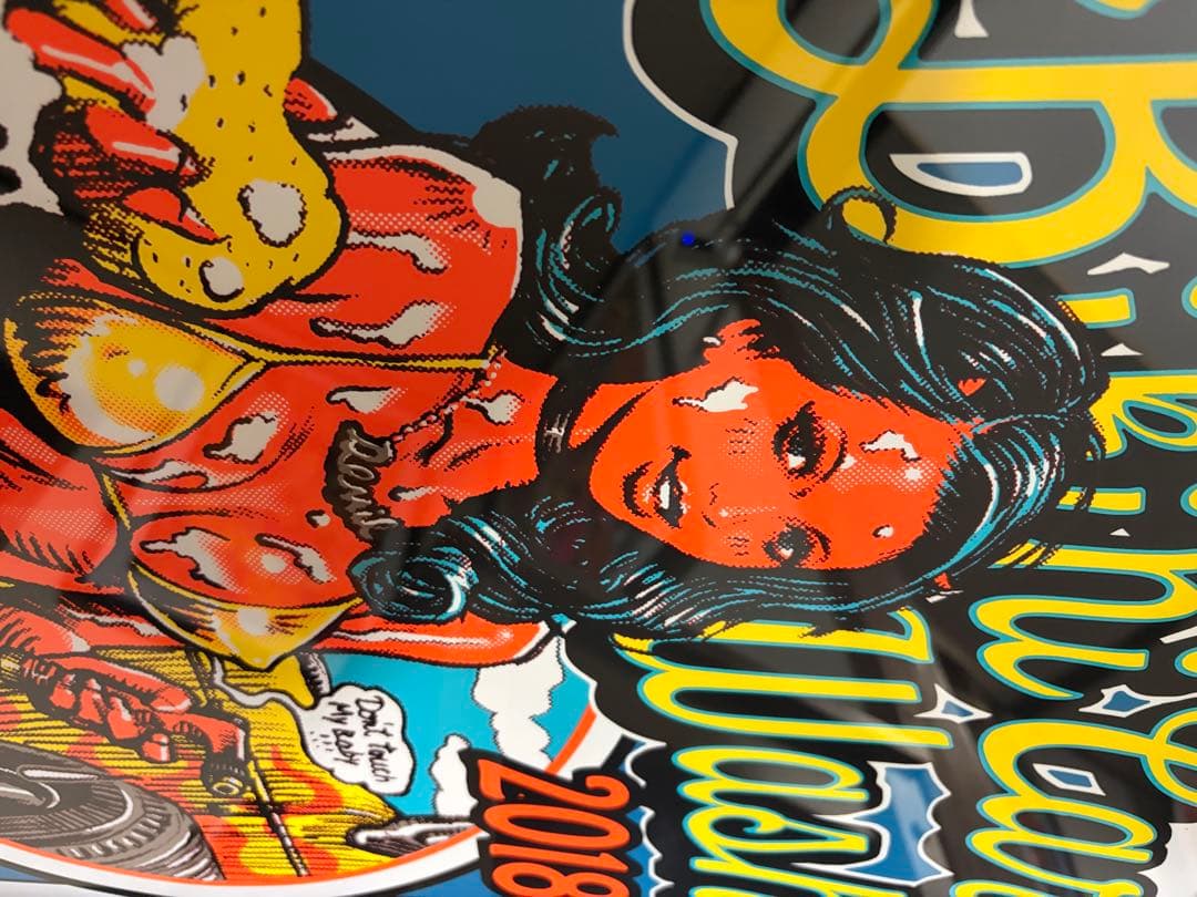 ロッキンジェリービーン シルクスクリーンポスター BIKINI CAR WASH