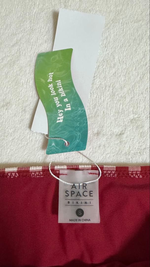 AIR SPACE チェックビキニセット