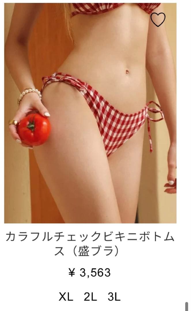 AIR SPACE チェックビキニセット