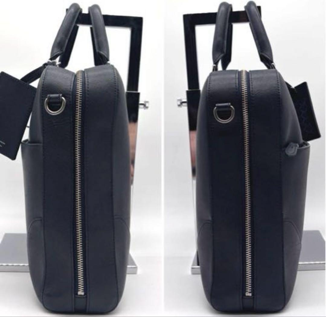 【PELLE MORBIDA】ビジネスバッグ キャピターノ ネイビー