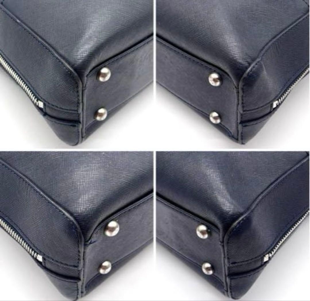 【PELLE MORBIDA】ビジネスバッグ キャピターノ ネイビー