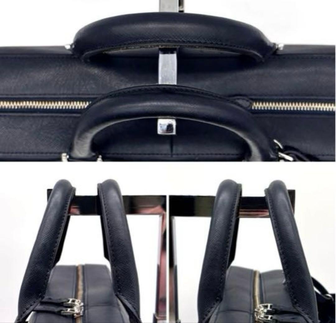 【PELLE MORBIDA】ビジネスバッグ キャピターノ ネイビー