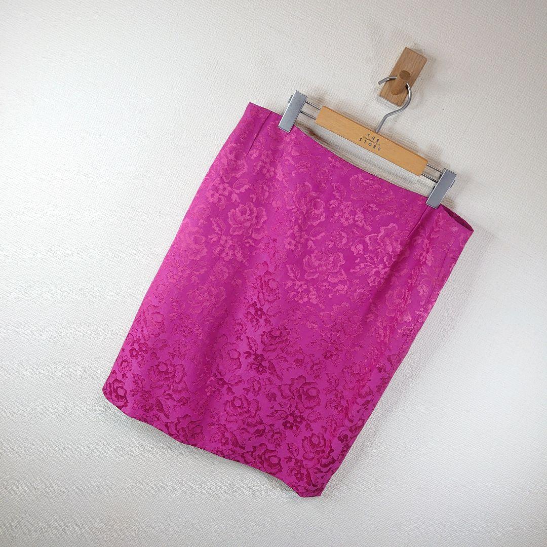 クリスチャンディオール　Boutique タイトスカート 花柄　刺繍 総柄